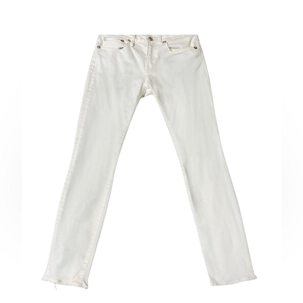 R13 Alison Crop White Denim Jeans Size 29